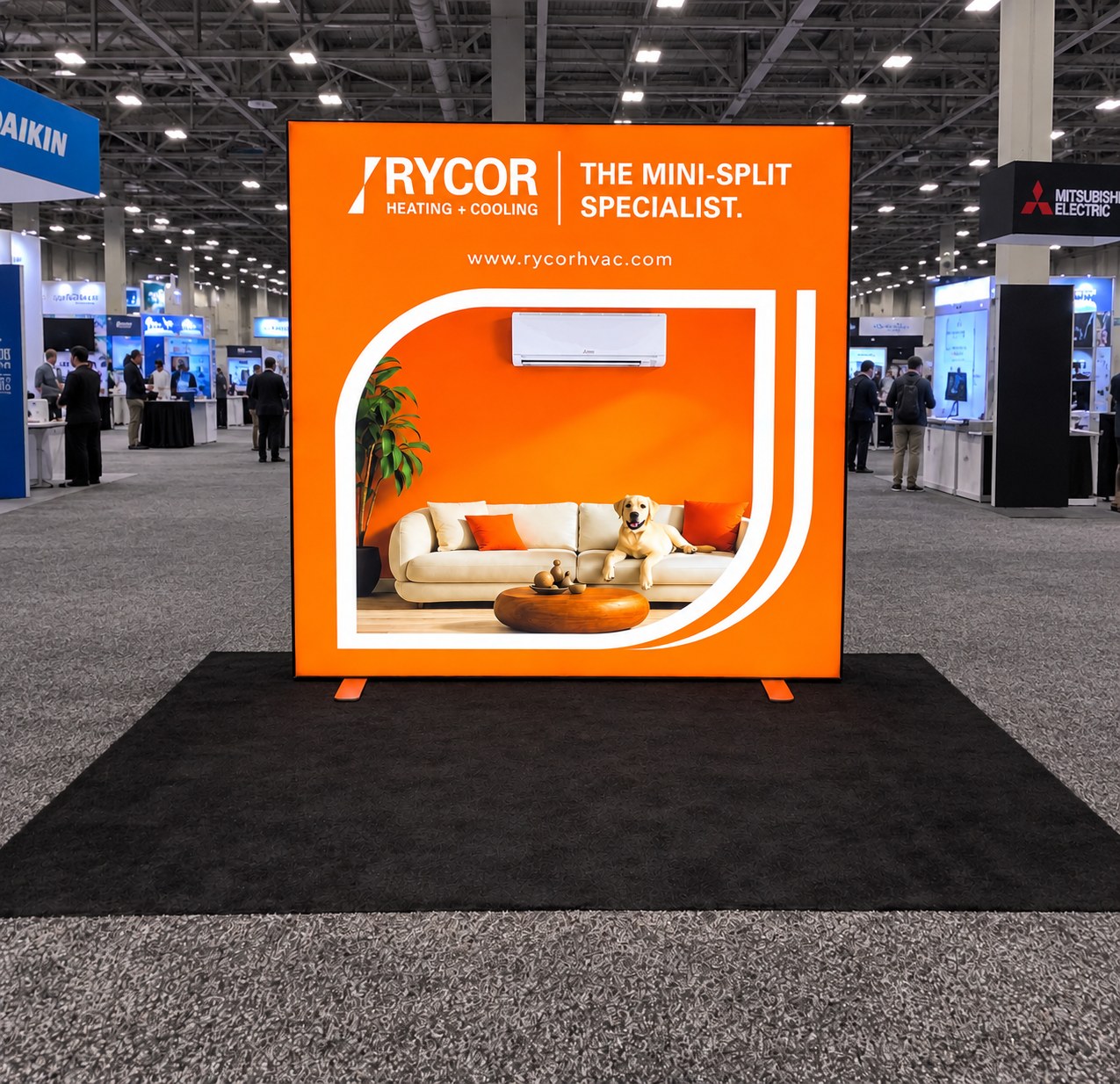 Rycor Heating and Cooling exhibit at Philadelphia Home Show